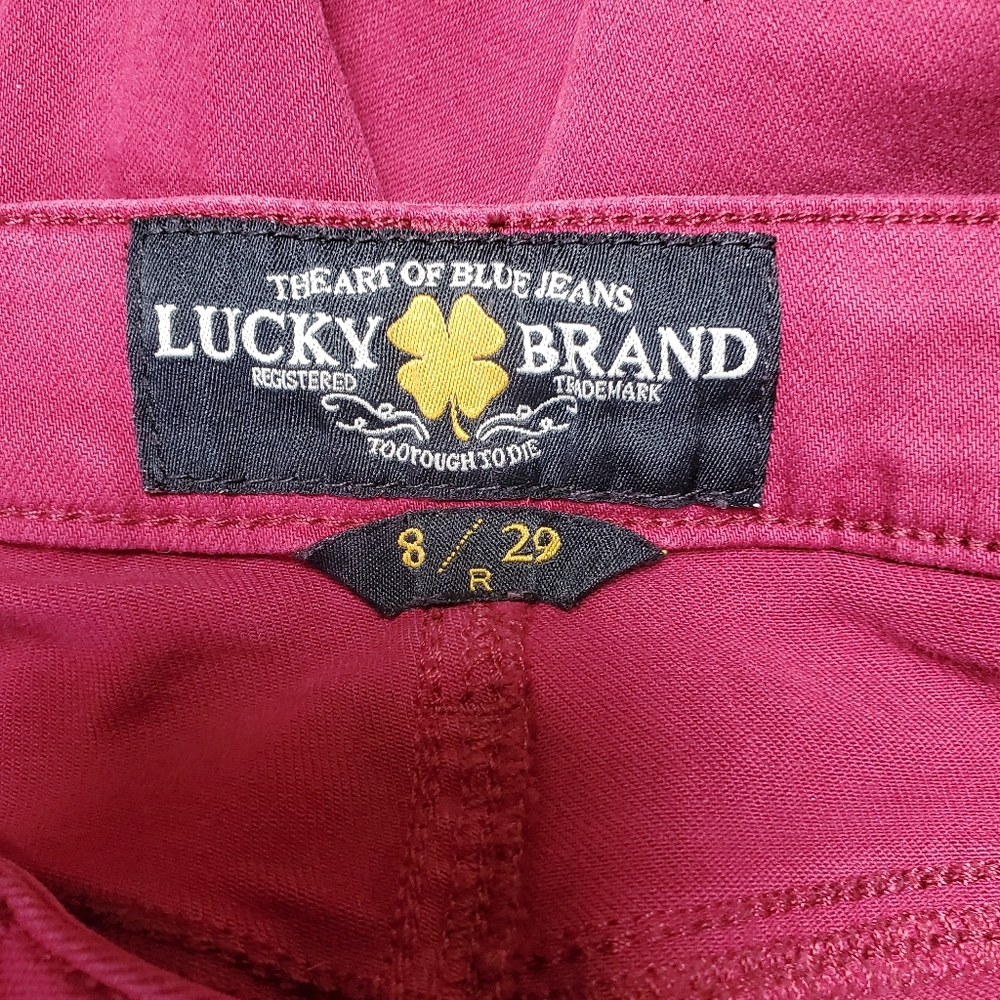 Women's Lucky Brand Lolita Skinny Jeans Magenta Size 8/29 R - Picture 5 of 9